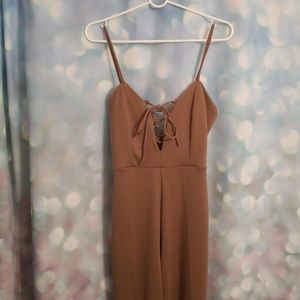 Beige pant jumpsuit never worn